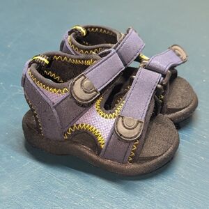 Toddler Sz 1 Kids Blue and Black Sandals Nwot